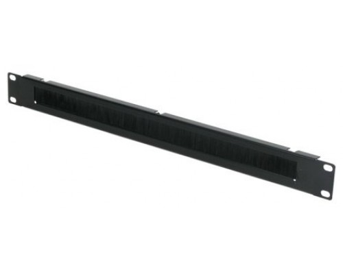 Panel frontal guia cables 19" 1U con cepillo